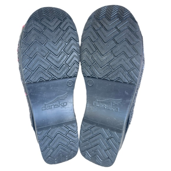 Dansko Wool Pro Grey n Multi Color Accents Nursing Clogs Shoes EUR 38 US 7.5-8 - Picture 5 of 9